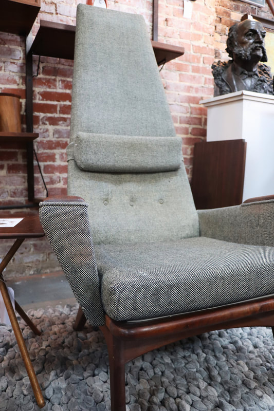 Adrian Pearsall vintage mid century Slim Jim high back lounge chair: $2500